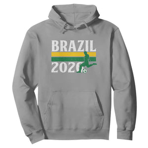 Vintage Brazil 2026 Soccer Player Hoodie Retro Brasil Futbol Football Fans Sports Lover