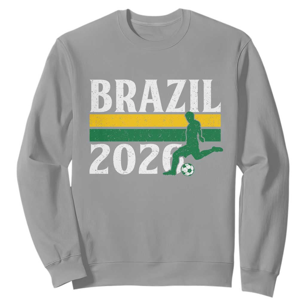 Vintage Brazil 2026 Soccer Player Sweatshirt Retro Brasil Futbol Football Fans Sports Lover