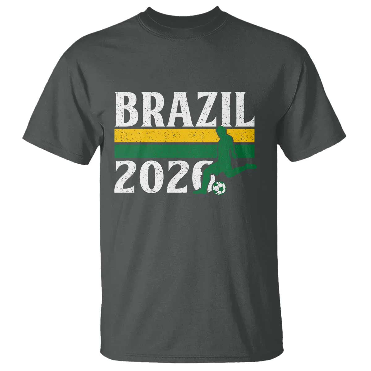 Vintage Brazil 2026 Soccer Player T Shirt Retro Brasil Futbol Football Fans Sports Lover