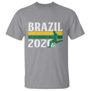 Vintage Brazil 2026 Soccer Player T Shirt Retro Brasil Futbol Football Fans Sports Lover
