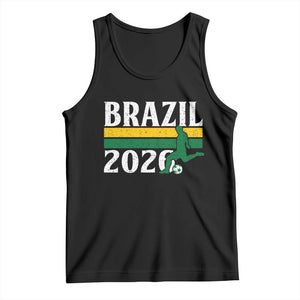 Vintage Brazil 2026 Soccer Player Tank Top Retro Brasil Futbol Football Fans Sports Lover