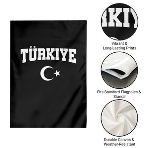 Vintage Proud Türkiye Flag Crescent and Star Garden Flag Patriotic Turkish Turkey Heritage Pride TS02 Print Your Wear