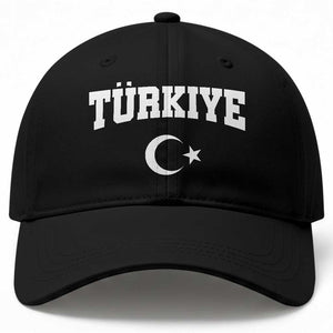 Vintage Proud Türkiye Flag Crescent and Star Baseball Cap Patriotic Turkish Turkey Heritage Pride