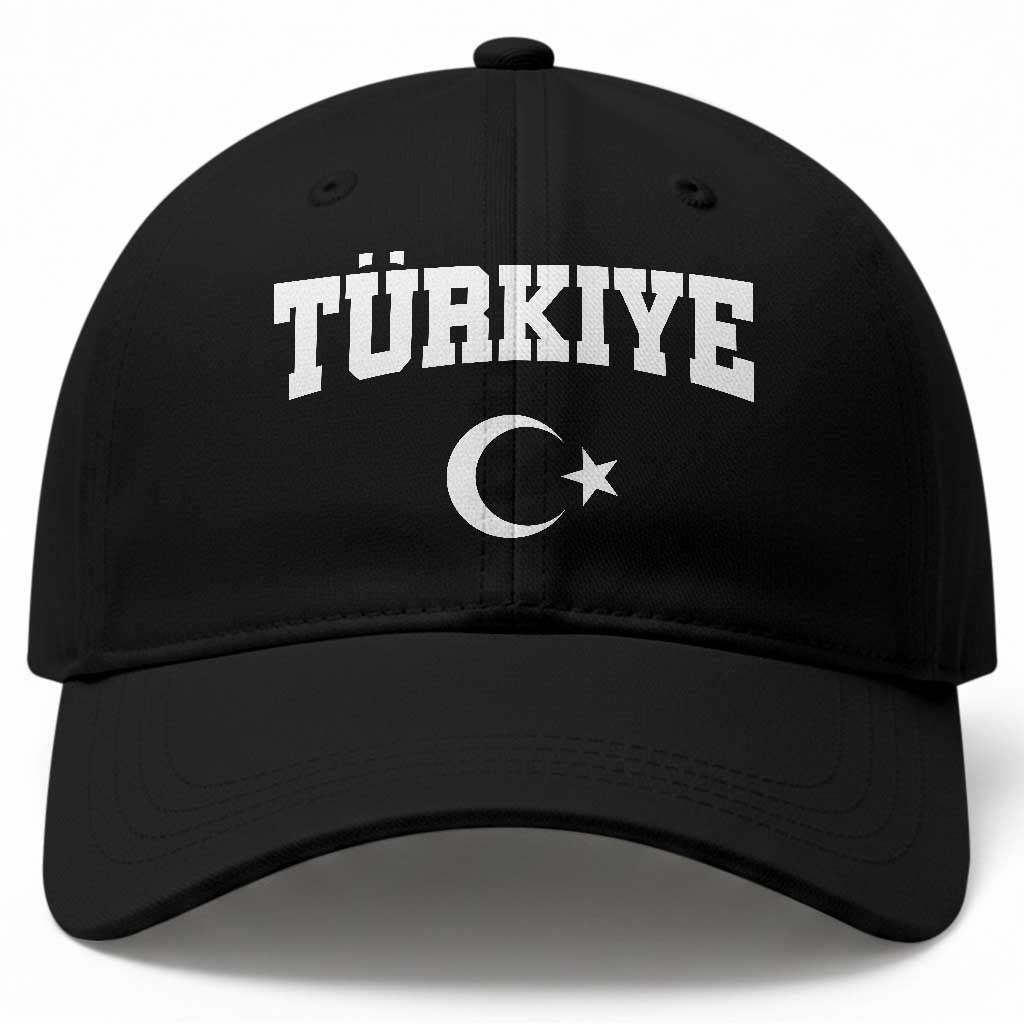 Vintage Proud Türkiye Flag Crescent and Star Baseball Cap Patriotic Turkish Turkey Heritage Pride TS02 Print Your Wear