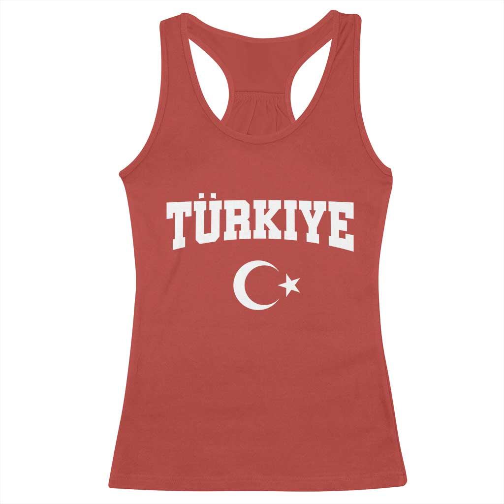 Vintage Proud Türkiye Flag Crescent and Star Racerback Tank Top Patriotic Turkish Turkey Heritage Pride TS02 Red Print Your Wear