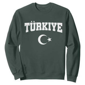 Vintage Proud Türkiye Flag Crescent and Star Sweatshirt Patriotic Turkish Turkey Heritage Pride