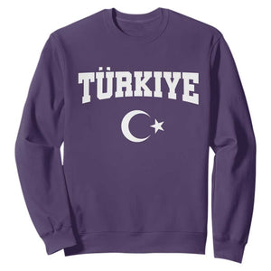Vintage Proud Türkiye Flag Crescent and Star Sweatshirt Patriotic Turkish Turkey Heritage Pride