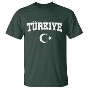Vintage Proud Türkiye Flag Crescent and Star T Shirt Patriotic Turkish Turkey Heritage Pride