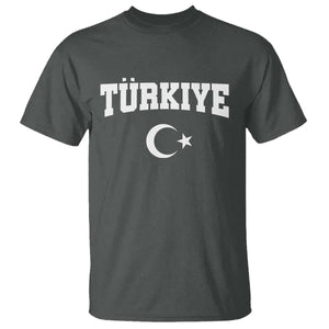 Vintage Proud Türkiye Flag Crescent and Star T Shirt Patriotic Turkish Turkey Heritage Pride
