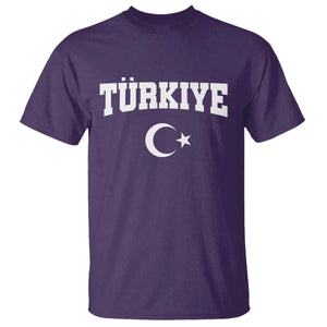 Vintage Proud Türkiye Flag Crescent and Star T Shirt Patriotic Turkish Turkey Heritage Pride