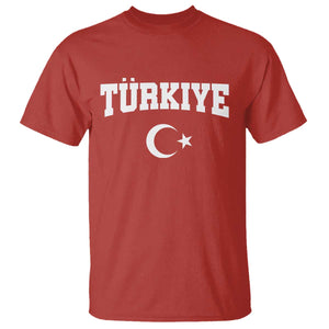 Vintage Proud Türkiye Flag Crescent and Star T Shirt Patriotic Turkish Turkey Heritage Pride