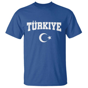 Vintage Proud Türkiye Flag Crescent and Star T Shirt Patriotic Turkish Turkey Heritage Pride