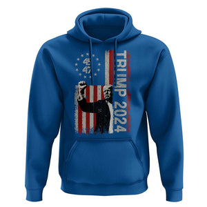 Trump 2024 Hoodie President 45 47 American Betsy Ross Flag TS02 Royal Blue Print Your Wear