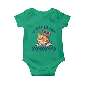 Queef Queen Its Not A Fart Royal Cat Baby Onesie Funny Adult Humor Gag Graphic