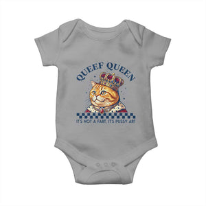 Queef Queen Its Not A Fart Royal Cat Baby Onesie Funny Adult Humor Gag Graphic