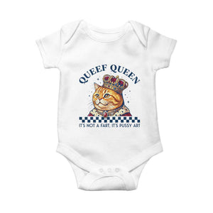 Queef Queen Its Not A Fart Royal Cat Baby Onesie Funny Adult Humor Gag Graphic