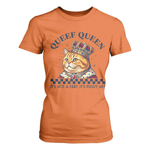 Queef Queen Its Not A Fart Royal Cat T Shirt For Women Funny Adult Humor Gag Graphic