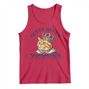 Queef Queen Its Not A Fart Royal Cat Tank Top Funny Adult Humor Gag Graphic