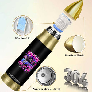 Dad Of The KPop Birthday Girl Glossy Balloon Music Lover Bullet Tumbler Cute Family Matching Party Graphic