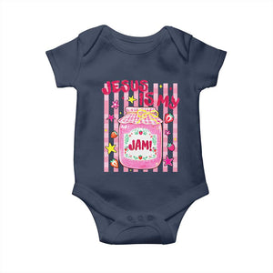 Cute Christian Faith Preppy Graphic Baby Onesie Jesus Is My Jam Strawberry Fruit Jar