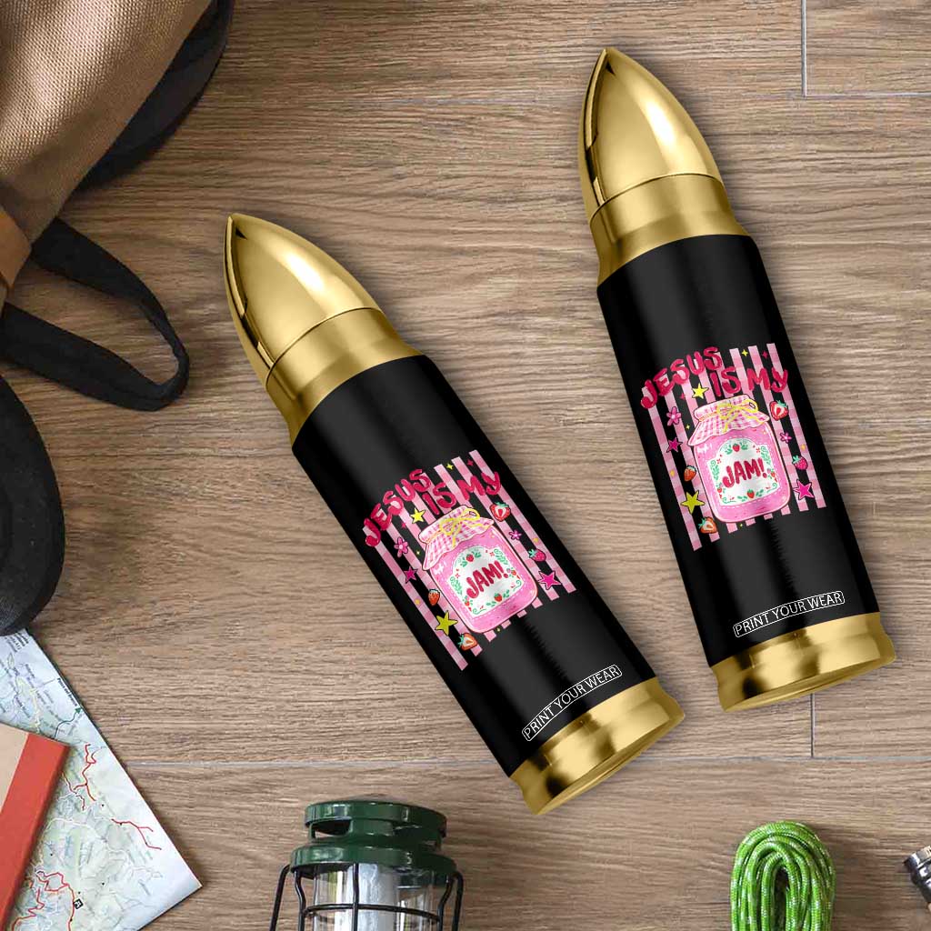 Cute Christian Faith Preppy Graphic Bullet Tumbler Jesus Is My Jam Strawberry Fruit Jar