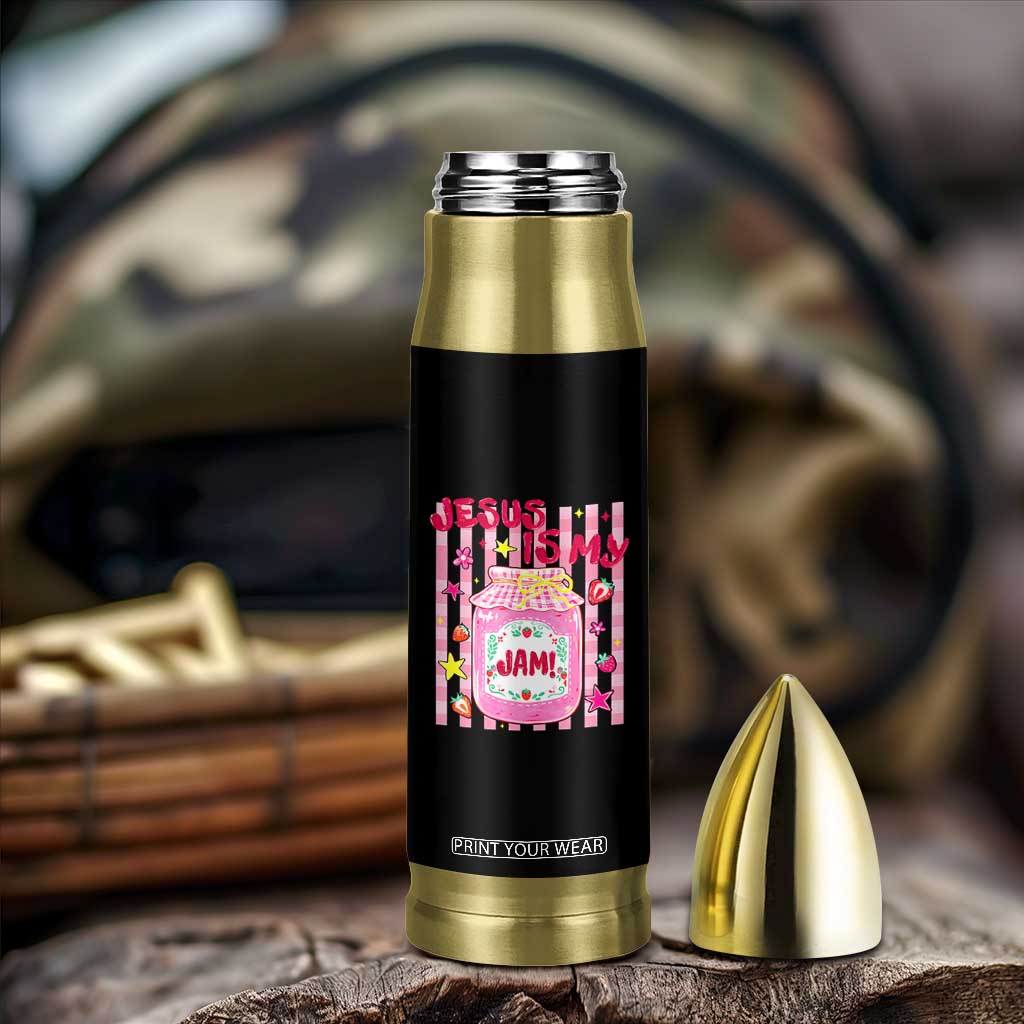 Cute Christian Faith Preppy Graphic Bullet Tumbler Jesus Is My Jam Strawberry Fruit Jar