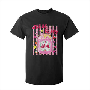 Cute Christian Faith Preppy Graphic T Shirt For Kid Jesus Is My Jam Strawberry Fruit Jar
