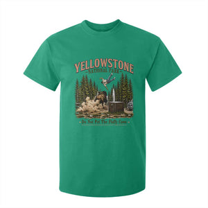 Do Not Pet The Fluffy Cows Yellowstone National Park T Shirt For Kid Funny Vintage Bison Tourist Attack Graphic