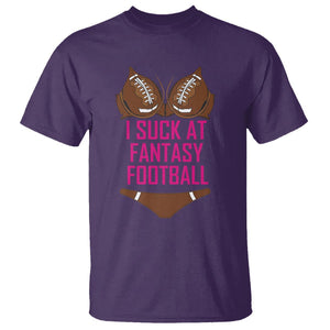 Fantasy Football T Shirt Funny I Suck At Loser Bikini Pink TS02 Purple Printyourwear