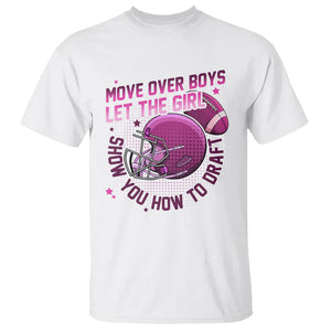Fantasy Football T Shirt Move Over Boys Girls Draft Party Women TS02 White Printyourwear
