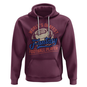 Fantasy Football Hoodie World's Okayest Player TS02 Maroon Printyourwear