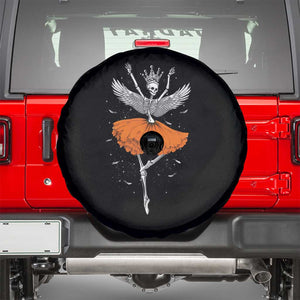 Skeleton Ballerina Spare Tire Cover Skeleton Ballerina Tutu Ballet Dance Girl Dancing Skeleton Halloween Costume Girls TS02 Black Print Your Wear