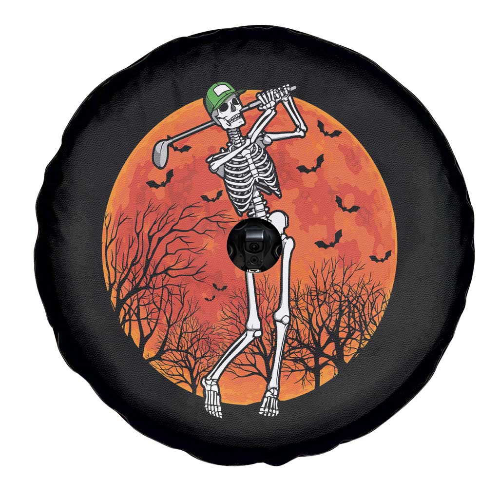 Golfing Skeleton Spare Tire Cover Funny Golf Skeleton Golf Lover Golfer Halloween Costume TS02 Print Your Wear