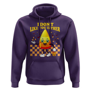 Candy Corn Hoodie I Don't Like You Either Funny Halloween Costume TS02 Purple Print Your Wear