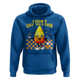 Candy Corn Hoodie I Don't Like You Either Funny Halloween Costume TS02 Royal Blue Print Your Wear