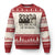 All Because of Words Ugly Christmas Sweater Tribute to Truth Tellers Freedom Defender TS02 Beige Red Print Your Wear