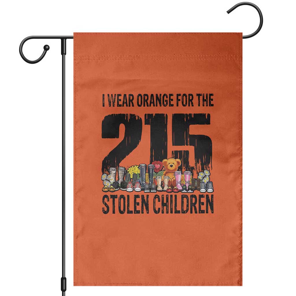 I Wear Orange For The 215 Stolen Children Garden Flag Native Child Tribute 215 Memorial Awareness TS02 Orange Print Your Wear