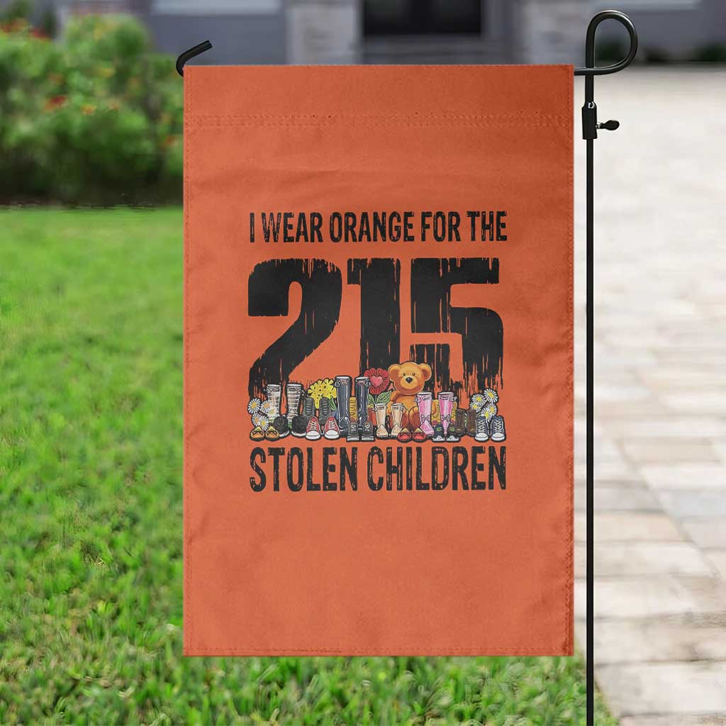 I Wear Orange For The 215 Stolen Children Garden Flag Native Child Tribute 215 Memorial Awareness TS02 Print Your Wear