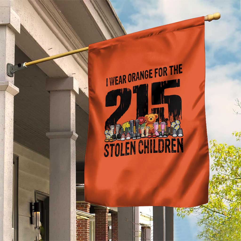 I Wear Orange For The 215 Stolen Children Garden Flag Native Child Tribute 215 Memorial Awareness TS02 Print Your Wear
