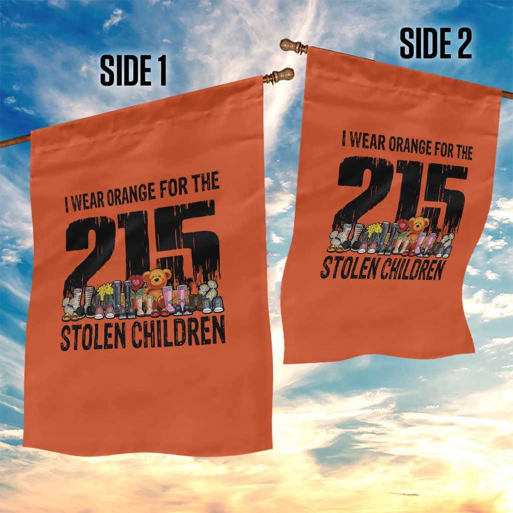 I Wear Orange For The 215 Stolen Children Garden Flag Native Child Tribute 215 Memorial Awareness TS02 Print Your Wear