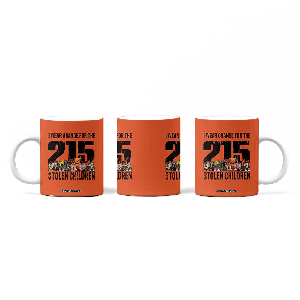 I Wear Orange For The 215 Stolen Children Coffee Mug Native Child Tribute 215 Memorial Awareness TS02 Print Your Wear
