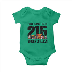 I Wear Orange For The 215 Stolen Children Baby Onesie Native Child Tribute 215 Memorial Awareness TS02 Irish Green Print Your Wear