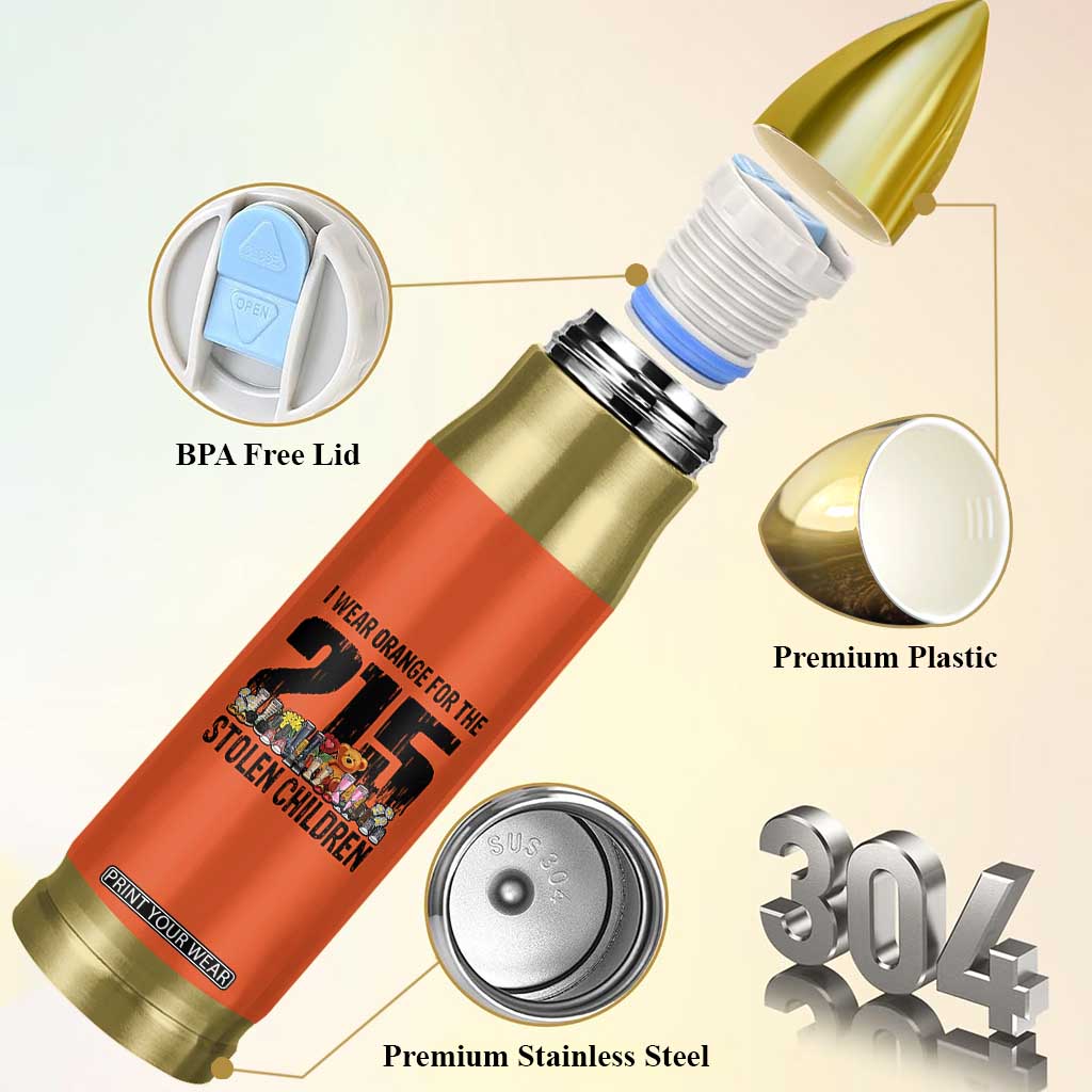 I Wear Orange For The 215 Stolen Children Bullet Tumbler Native Child Tribute 215 Memorial Awareness TS02 Print Your Wear