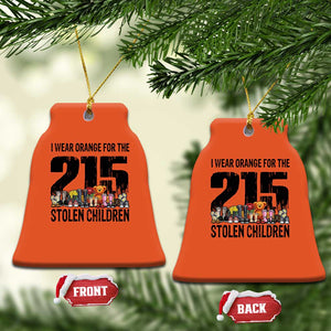 I Wear Orange For The 215 Stolen Children Christmas Ceramic Ornament Native Child Tribute 215 Memorial Awareness TS02 Bell Flake Orange Print Your Wear