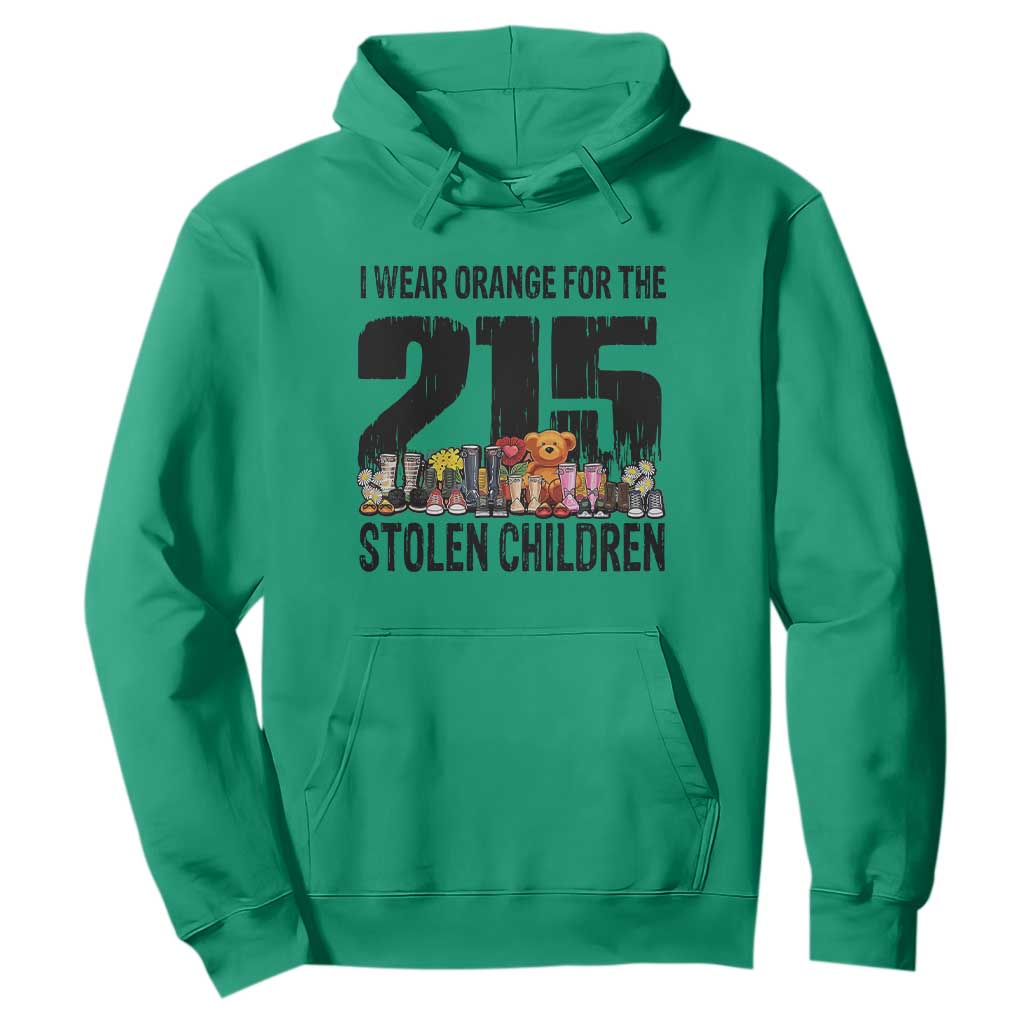 I Wear Orange For The 215 Stolen Children Hoodie Native Child Tribute 215 Memorial Awareness TS02 Irish Green Print Your Wear