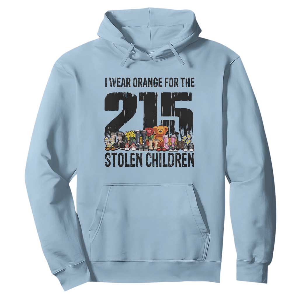 I Wear Orange For The 215 Stolen Children Hoodie Native Child Tribute 215 Memorial Awareness TS02 Light Blue Print Your Wear