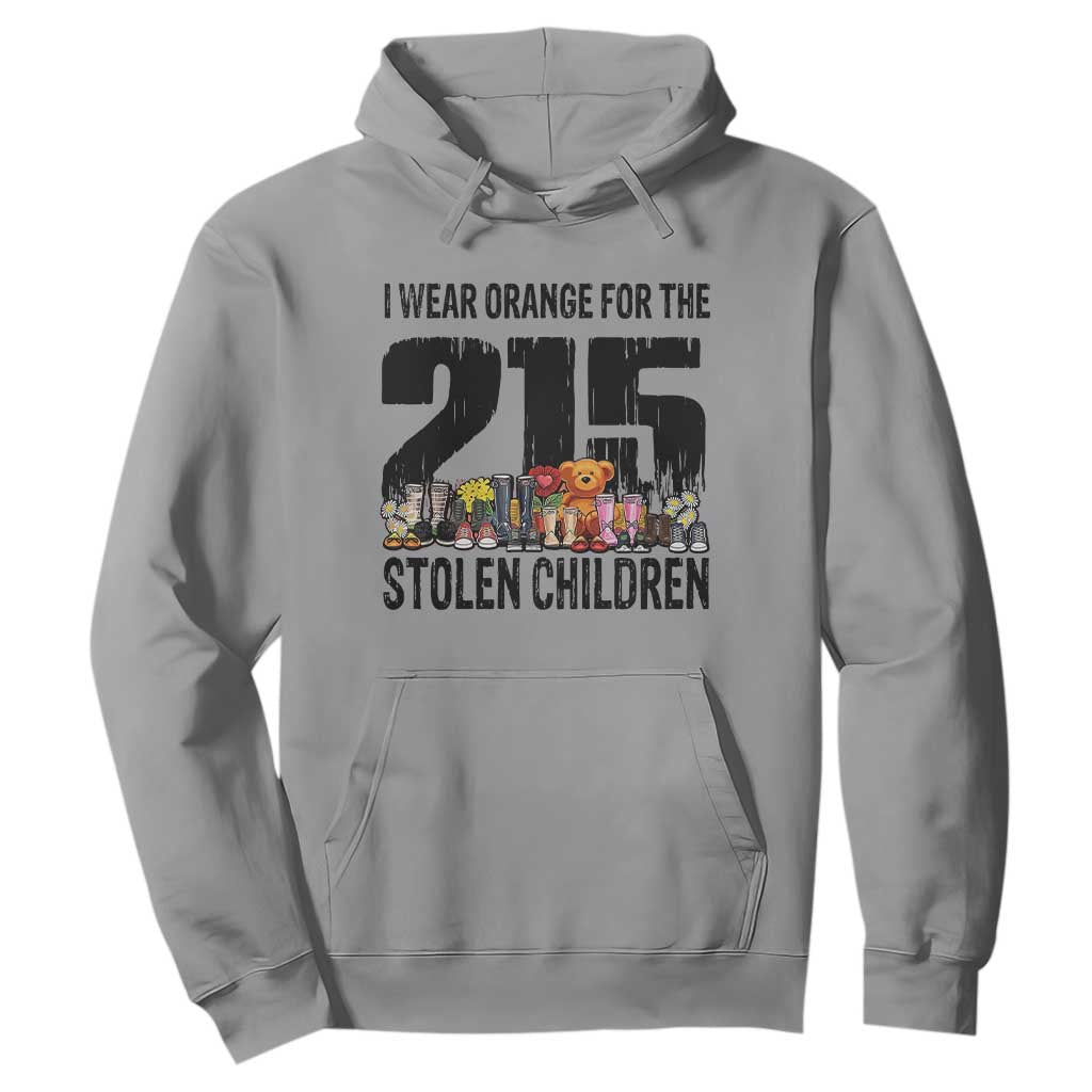 I Wear Orange For The 215 Stolen Children Hoodie Native Child Tribute 215 Memorial Awareness TS02 Sport Gray Print Your Wear