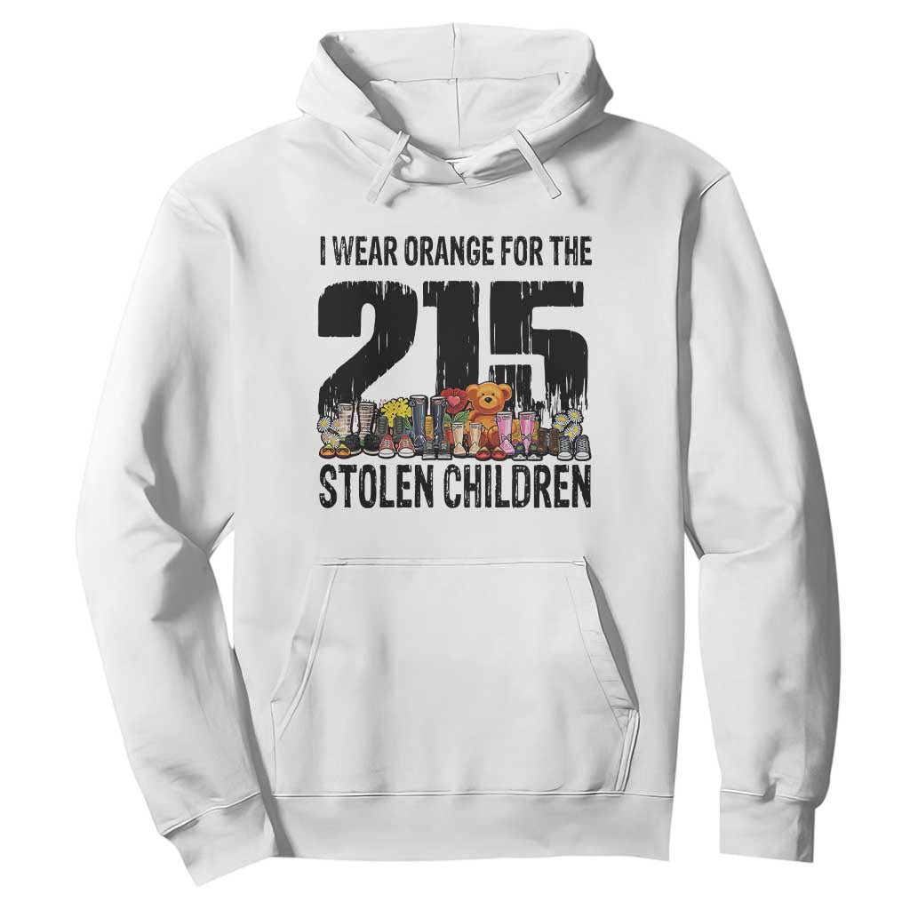 I Wear Orange For The 215 Stolen Children Hoodie Native Child Tribute 215 Memorial Awareness TS02 White Print Your Wear