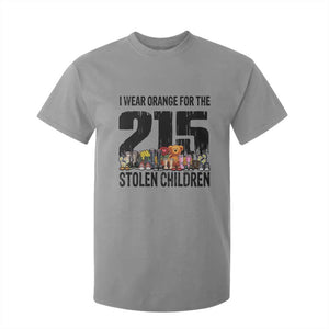 I Wear Orange For The 215 Stolen Children T Shirt For Kid Native Child Tribute 215 Memorial Awareness TS02 Sport Gray Print Your Wear