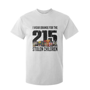 I Wear Orange For The 215 Stolen Children T Shirt For Kid Native Child Tribute 215 Memorial Awareness TS02 White Print Your Wear